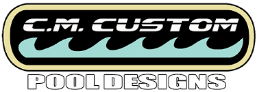 C.M. Custom Pool Designs Logo