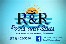 R & R Pools and Spas Logo